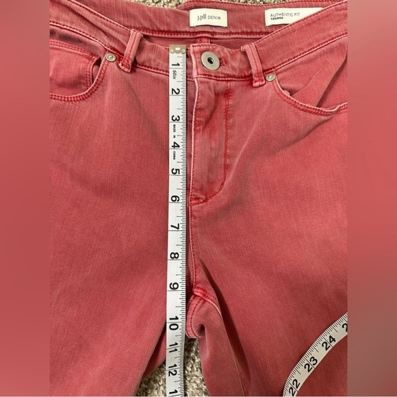 J. Jill Authentic Fit Pink Cropped Denim size 8 - Picture 10 of 12